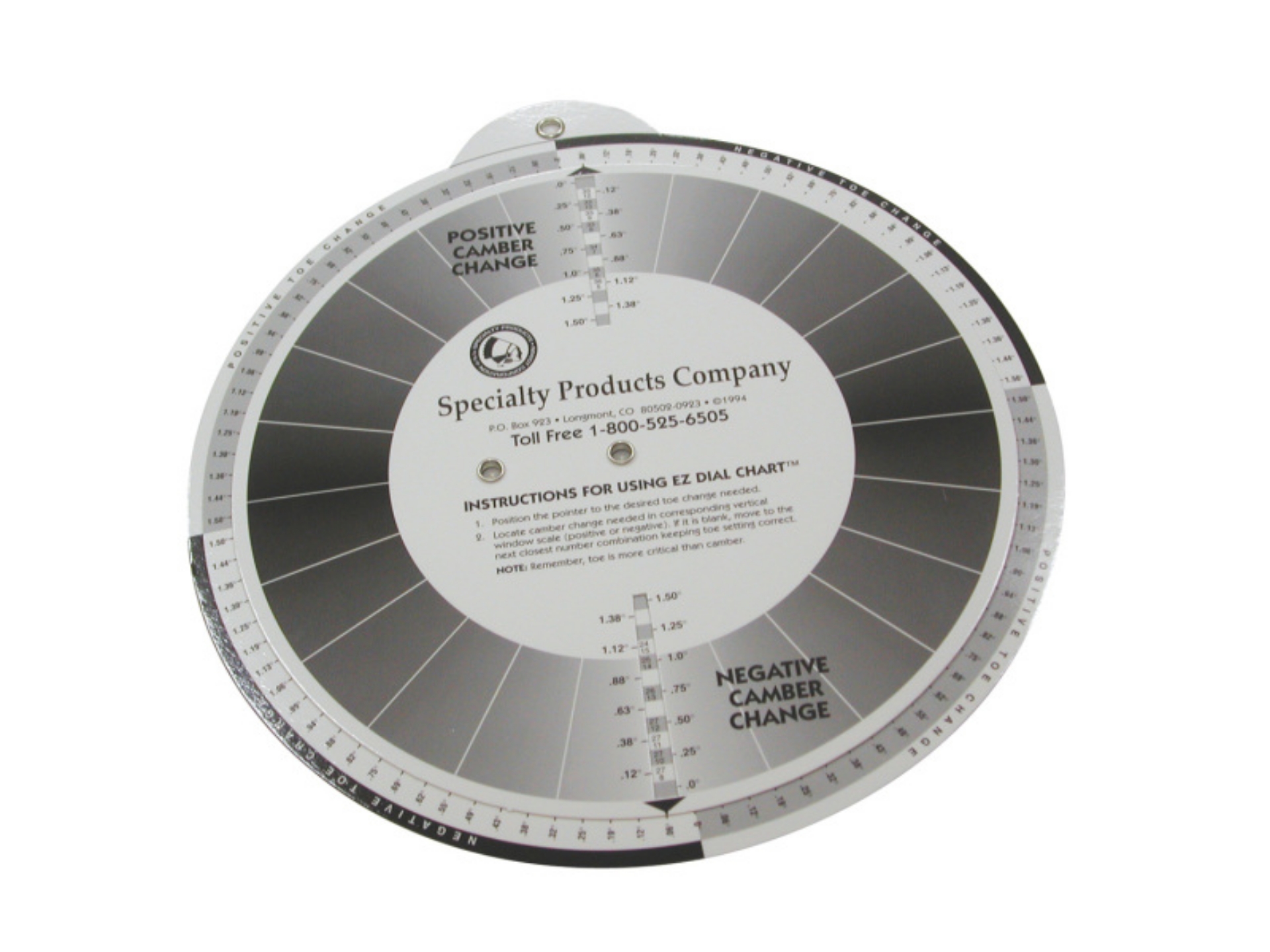 Picture of SPC Performance EZ Shim Dial Chart