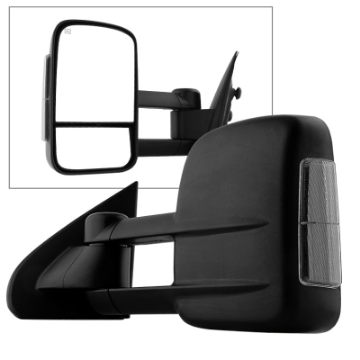 Picture of Xtune Chevy Silverado 14-15 Heated Smoke LED Signal Telescoping Mirror Left MIR-CSIL14S-PWH-SM-L