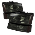 Picture of xTune Chevy Silverado 2500HD 03-06 Crystal Headlights w- Amber Lights Smoke HD-JH-CSIL03-AM-SM-SET