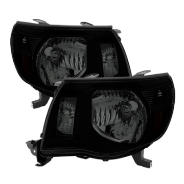 Picture of xTune Toyota Tacoma 05-11 Amber Crystal Headlights Black Smoked HD-JH-TT05-AM-BSM