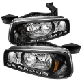 Picture of xTune Dodge Charger 06-10 1Pc LED Crystal Headlights Black HD-ON-DCH05-1PC-LED-BK