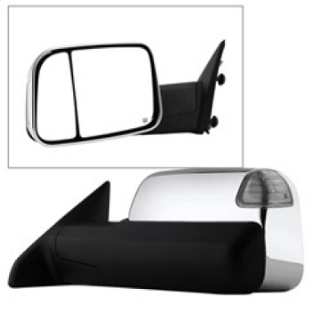 Picture of xTune Dodge Ram 1500 09-12 Extendable Power Heated Adjust Mirror Chrome Housing Left MIR-DRAM10-PW-L