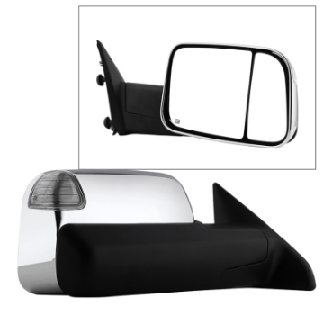 Picture of xTune Dodge Ram 1500 09-12 Extendable Heated Adjust Mirror Chrome Housing Right MIR-DRAM10-PW-R