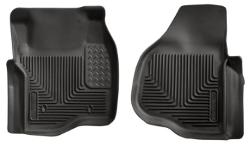 Picture of Husky Liners 11-12 Ford F250-F350-F450 Series Reg-Super-Crew Cab X-Act Contour Black Floor Liners
