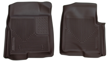 Picture of Husky Liners 09-12 Ford F-150 Series Reg-Super-Crew Cab X-Act Contour Black Floor Liners