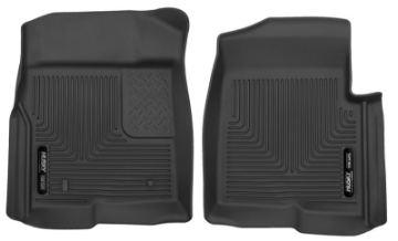 Picture of Husky Liners 09-12 Ford F-150 Series Reg-Super-Crew Cab X-Act Contour Black Floor Liners