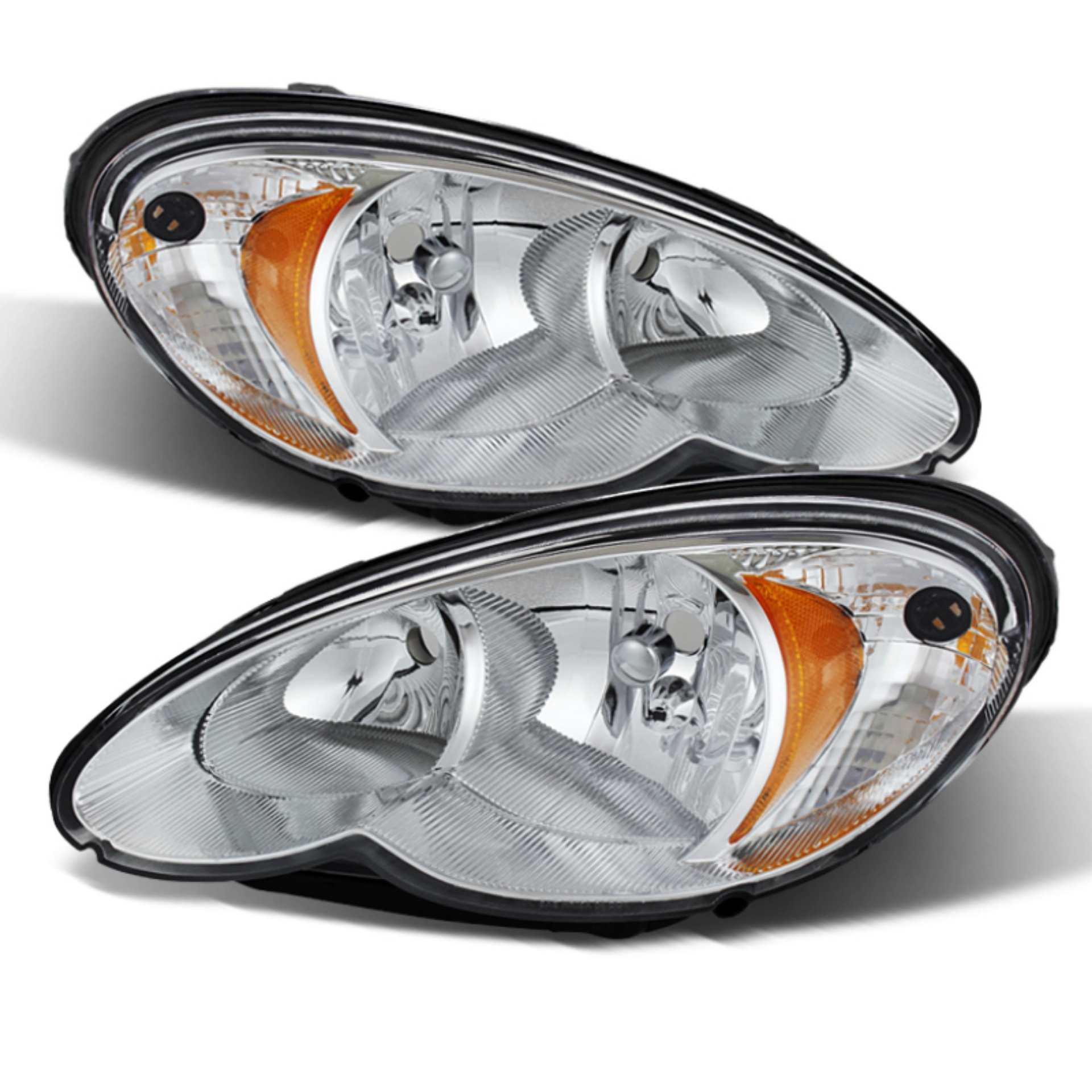 Picture of xTune Chrysler Pt Cruiser 06-10 Halogen Only Headlights -Chrome HD-JH-CHRPT06-AM-C