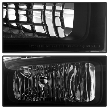 Picture of xTune Ford F250-350-450 Super Duty 05-07 Crystal Headlights Black Smoked HD-JH-FS05-AM-BSM