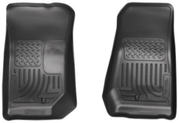Picture of Husky Liners 07-12 Jeep Wrangler WeatherBeater Black Floor Liners