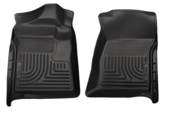 Picture of Husky Liners 2012-5 Ford SuperDuty-F-250-F-350 Regular Cab WeatherBeater Black Floor Liners