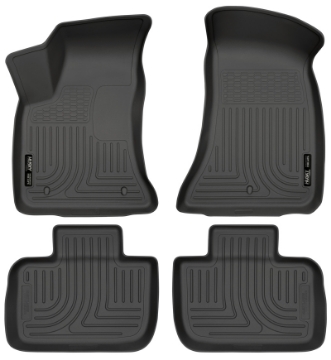 Picture of Husky Liners 11-12 Dodge Charger-Chrysler 300 WeatherBeater Combo Black Floor Liners