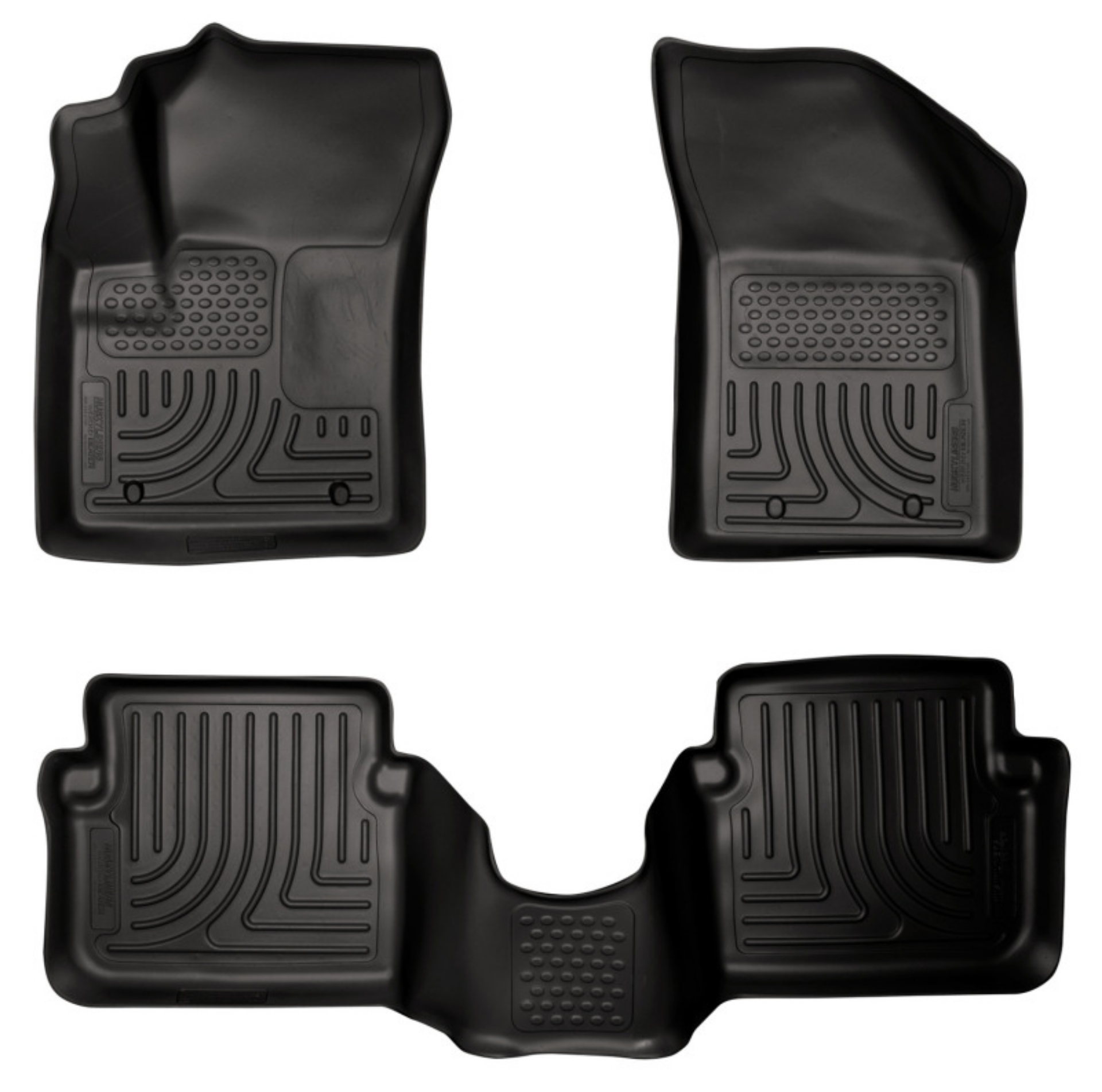 Picture of Husky Liners 11-12 Dodge Avenger-Chrysler 200 WeatherBeater Combo Black Floor Liners