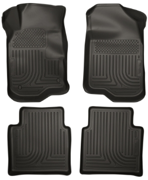 Picture of Husky Liners 08-12 Chevy Malibu-07-09 Saturn Aura WeatherBeater Combo Black Floor Liners