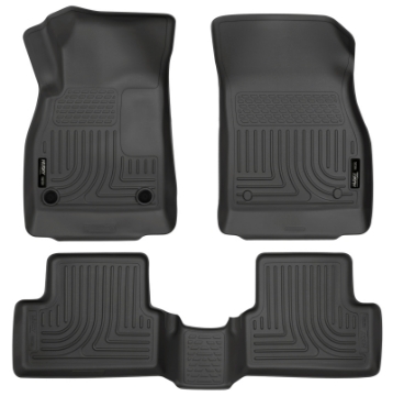 Picture of Husky Liners 11-12 Chevrolet Cruze WeatherBeater Combo Black Floor Liners