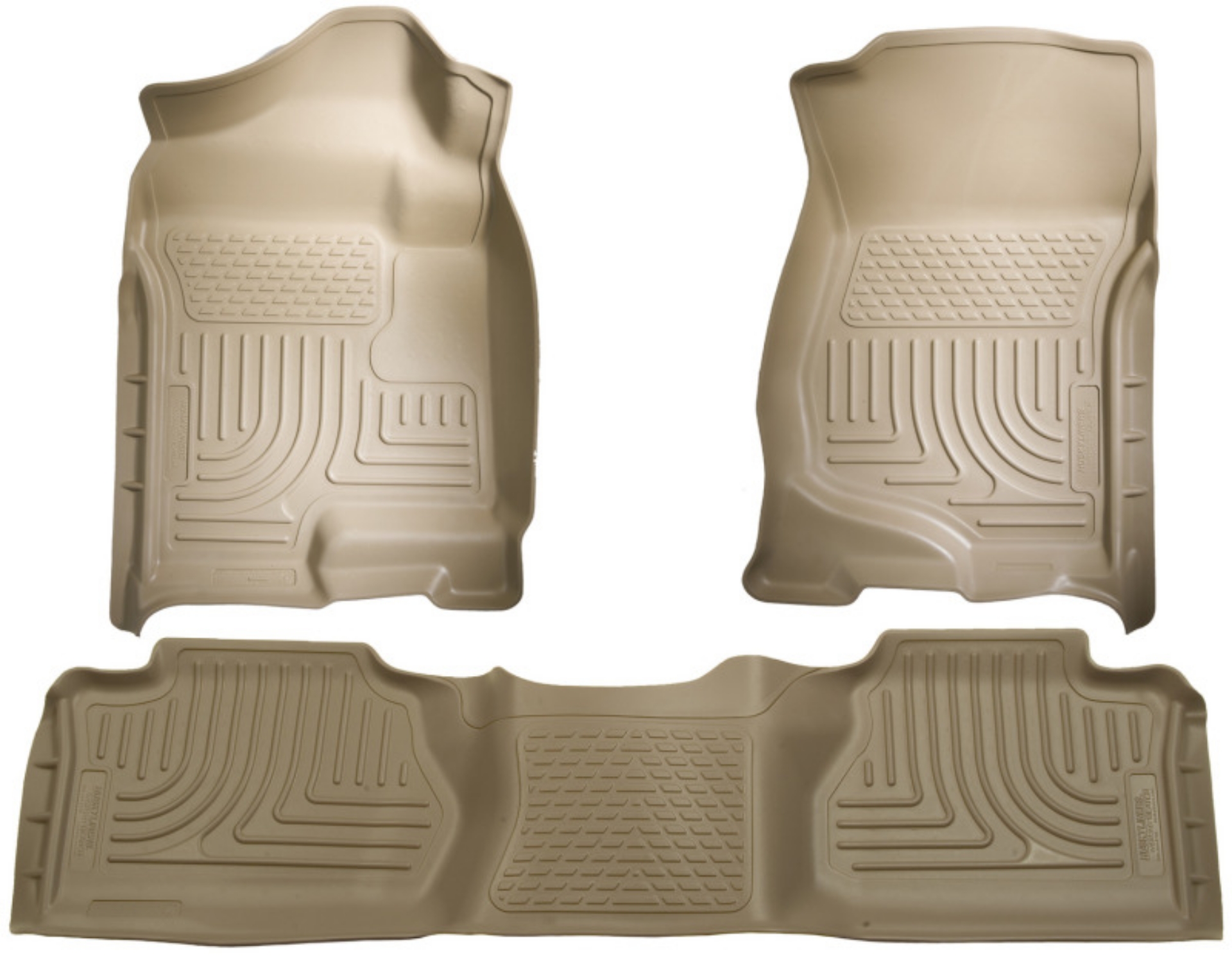 Picture of Husky Liners 07-12 Chevy Silverado-GMC Sierra Extended Cab WeatherBeater Combo Tan Floor Liners