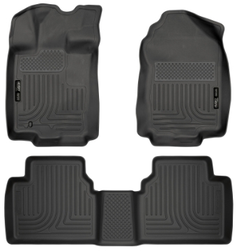 Picture of Husky Liners 10-12 Ford Fusion-Lincoln MKZ FWD WeatherBeater Combo Black Floor Liners