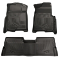 Picture of Husky Liners 08-10 Ford SD Crew Cab WeatherBeater Combo Black Floor Liners w-o Manual Trans Case