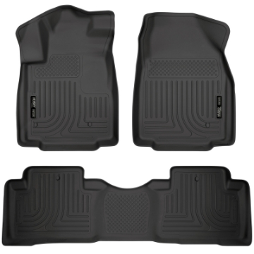Picture of Husky Liners 09-12 Honda Pilot All WeatherBeater Combo Black Floor Liners One Piece for 2nd Row