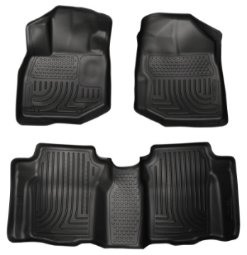 Picture of Husky Liners 09-12 Honda Fit WeatherBeater Combo Black Floor Liners