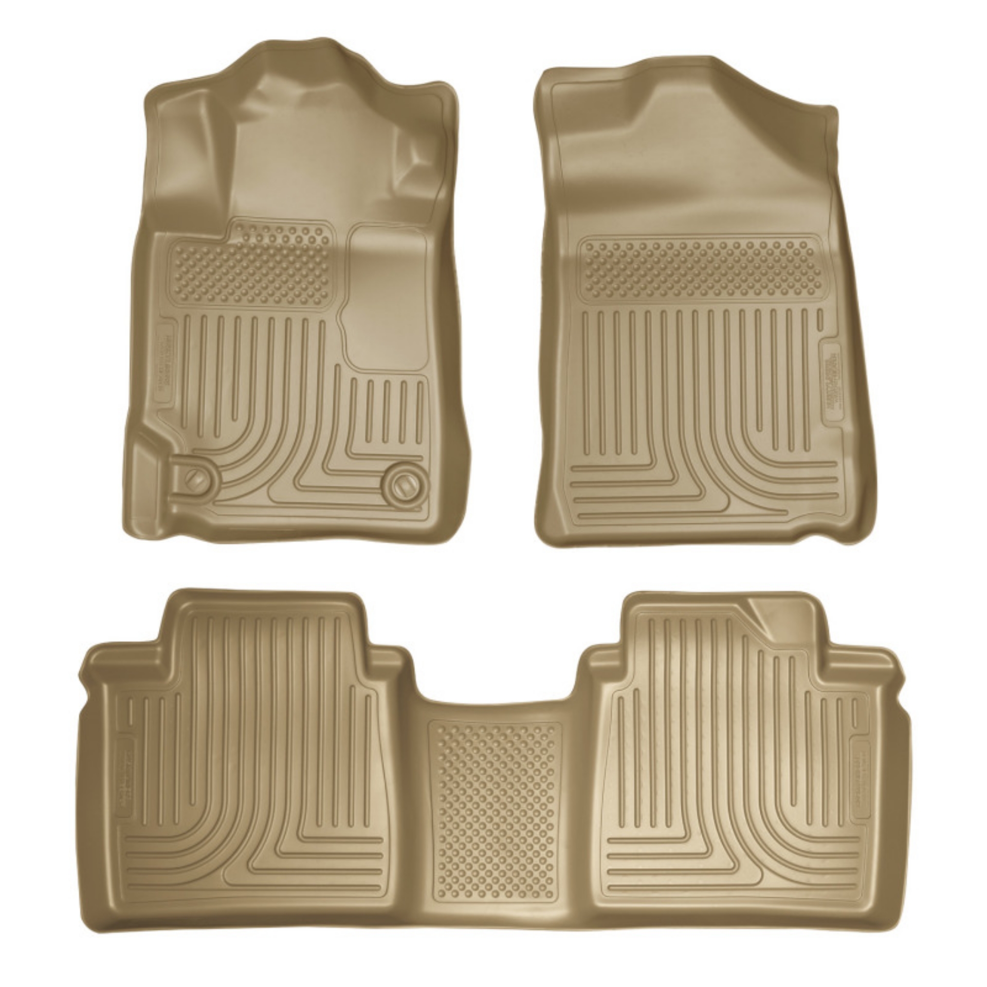 Picture of Husky Liners 07-11 Toyota Camry All WeatherBeater Combo Tan Floor Liners One Piece for 2nd Row