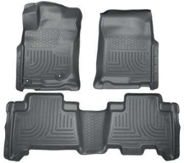 Picture of Husky Liners 10-12 Toyota 4Runner-Lexus GX460 WeatherBeater Combo Black Floor Liners