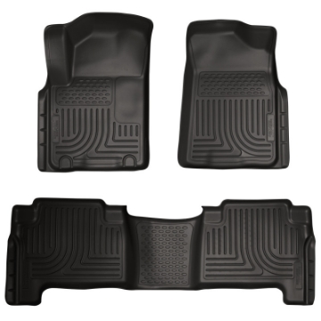 Picture of Husky Liners 2011 Infiniti QX56 WeatherBeater Combo Black Floor Liners