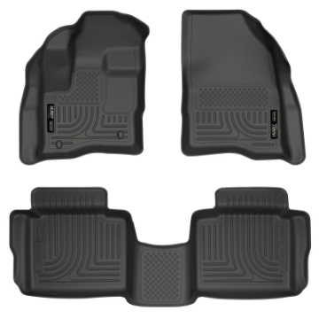 Picture of Husky Liners 10-13 Ford Taurus WeatherBeater Combo Black Floor Liners