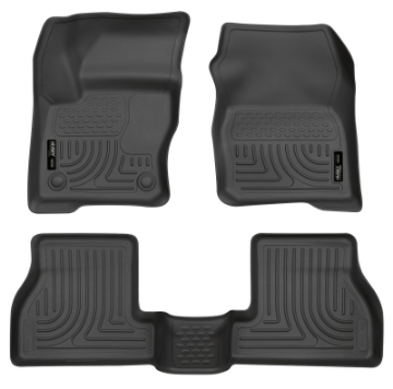 Picture of Husky Liners 2012 Ford Focus 4DR-5DR WeatherBeater Combo Black Floor Liners