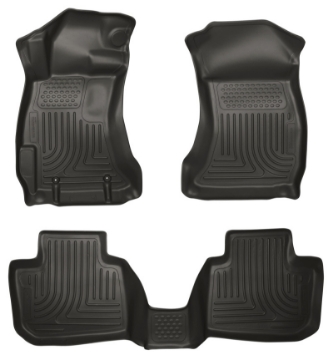 Picture of Husky Liners 10-12 Subaru Legacy-Outback WeatherBeater Combo Black Floor Liners