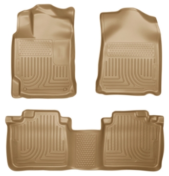 Picture of Husky Liners 2012 Toyota Camry WeatherBeater Combo Tan Floor Liners
