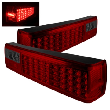 Picture of xTune Ford Mustang 87-93 LED Tail Lights Red Smoke ALT-ON-FM87-LED-RS