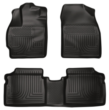 Picture of Husky Liners 10-12 Toyota Prius WeatherBeater Combo Black Floor Liners