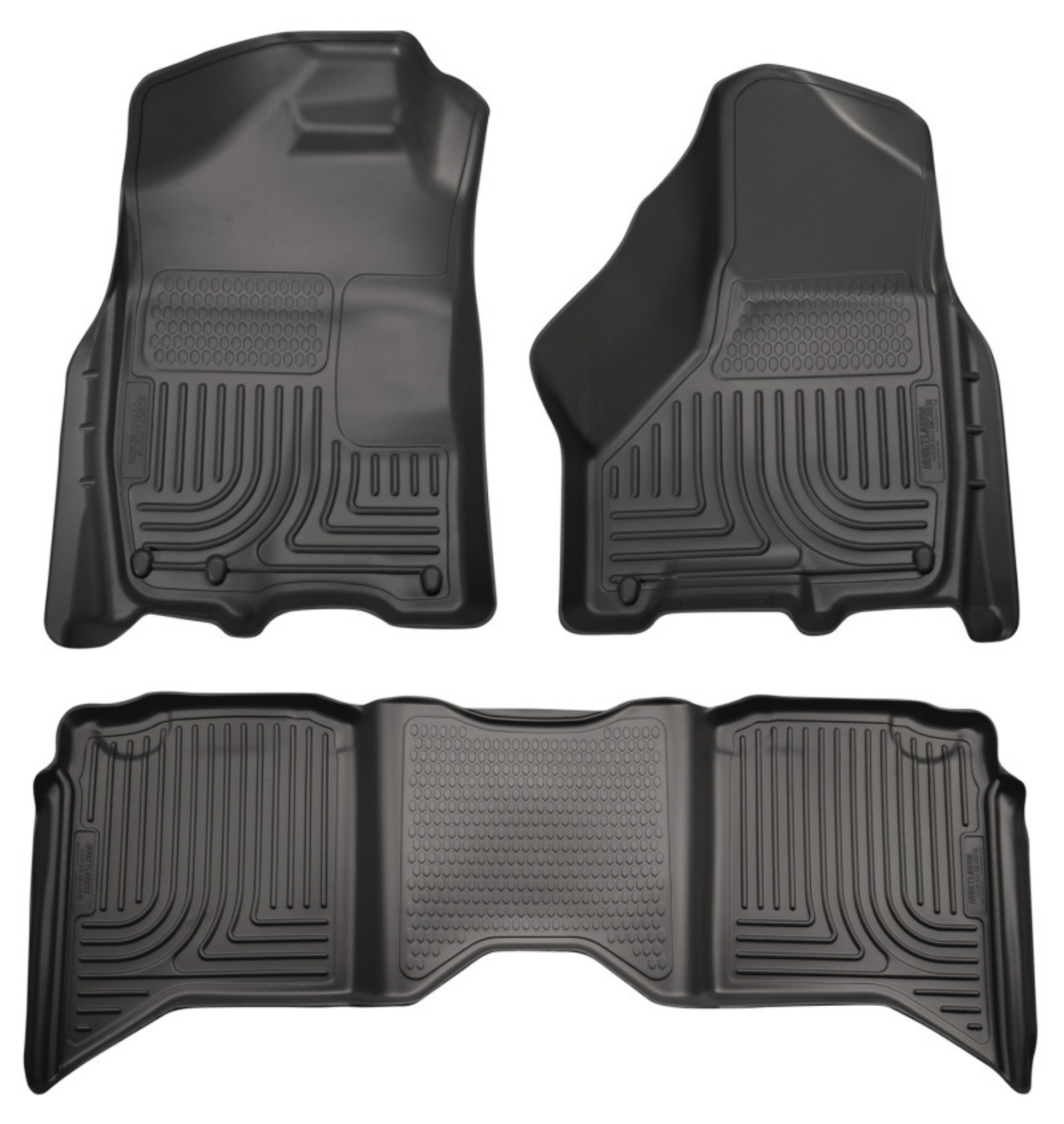 Picture of Husky Liners 2012 Dodge Ram 1500-2500 Crew Cab WeatherBeater Combo Black Floor Liners