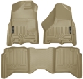 Picture of Husky Liners 2012 Dodge Ram 1500-2500-3500 Crew Cab WeatherBeater Combo Tan Floor Liners