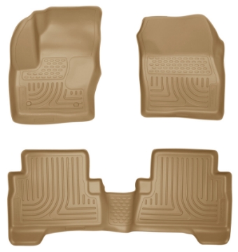Picture of Husky Liners 2013 Ford Escape WeatherBeater Combo Tan Floor Liners