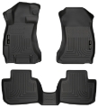 Picture of Husky Liners Subaru 12-14 Impreza-2015 WRX-STi WeatherBeater Combo Front&2nd Row Black Floor Liners