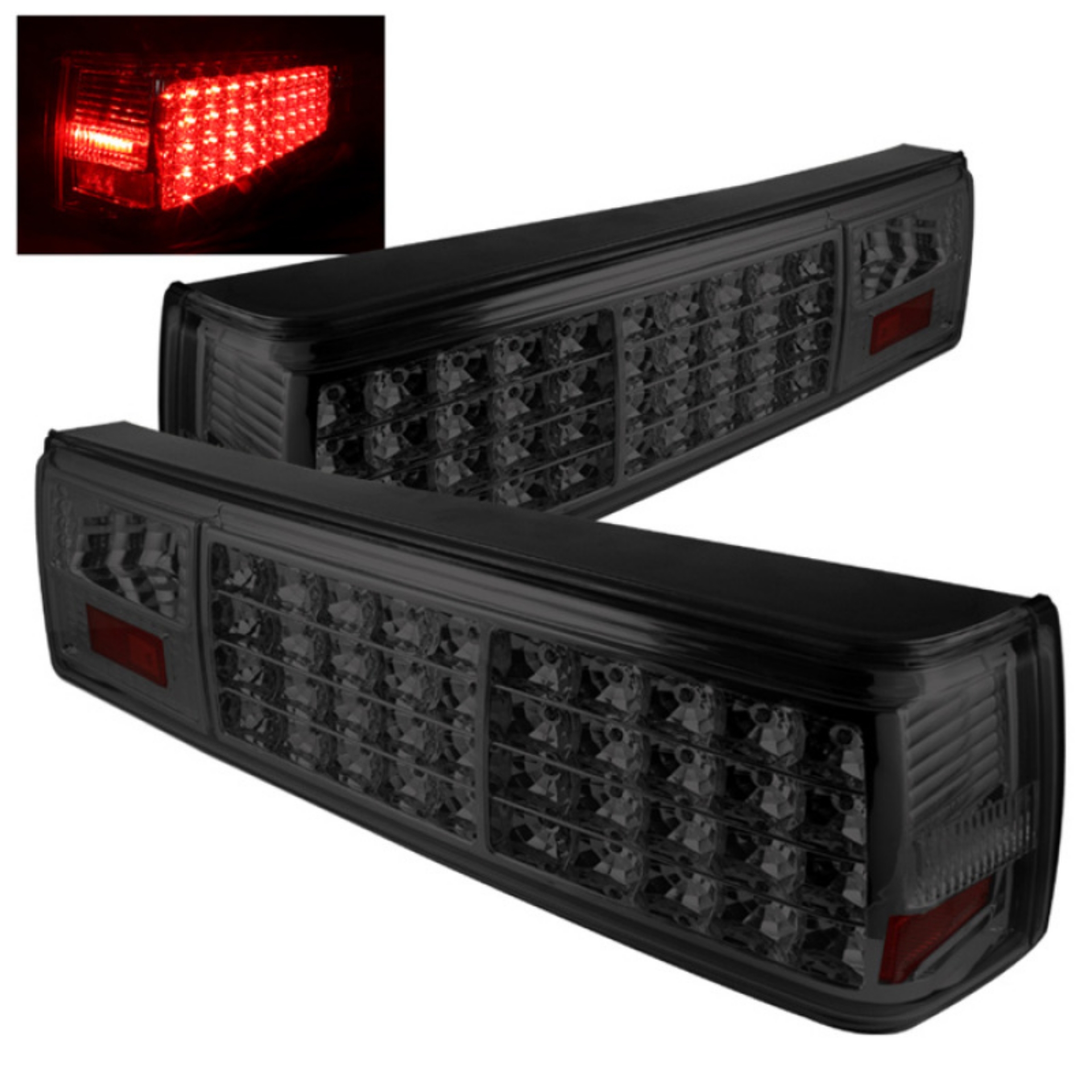 Picture of xTune Ford Mustang 87-93 LED Tail Lights Smoke ALT-ON-FM87-LED-SM