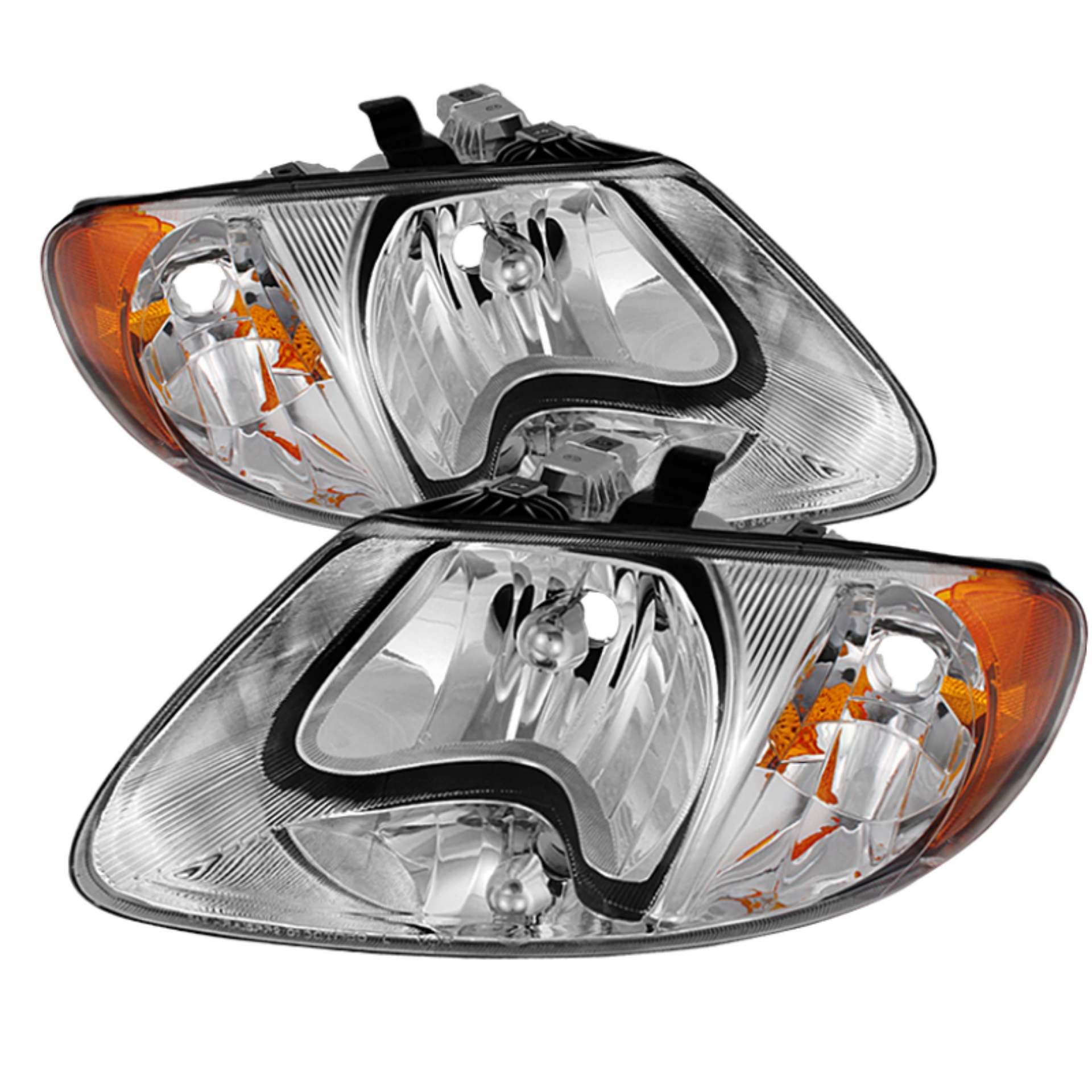 Picture of xTune Chrysler Voyager & Grand Voyager 01-03 Crystal Headlights Chrome HD-JH-DCA01-AM-C