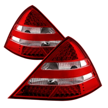 Picture of xTune Mercedes R170 Slk 98-04 LED Tail Lights  R171 Amg Look  Red Clear ALT-JH-MBR17098-LED-RC