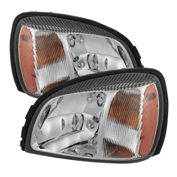Picture of xTune Cadillac Deville 2000-2005 Crystal Headlights Chrome HD-JH-CADDEV00-AM-C