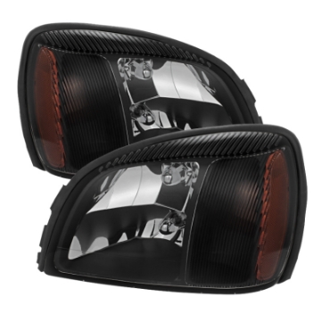 Picture of xTune Cadillac Deville 2000-2005 Crystal Headlights Black HD-JH-CADDEV00-AM-BK