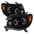 Picture of xTune Toyota Tacoma 05-11 Halo Projector Headlights Black PRO-JH-TT05-LED-BK
