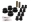 Picture of Energy Suspension 65-72 Dodge Charger w- 2in Main Eye Black Rear Leaf Spring Bushing Set