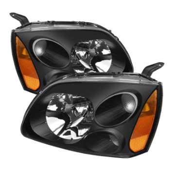 Picture of xTune Mitsubishi Galant 04-08 Amber Crystal Headlights Black HD-JH-MG04-AM-BK