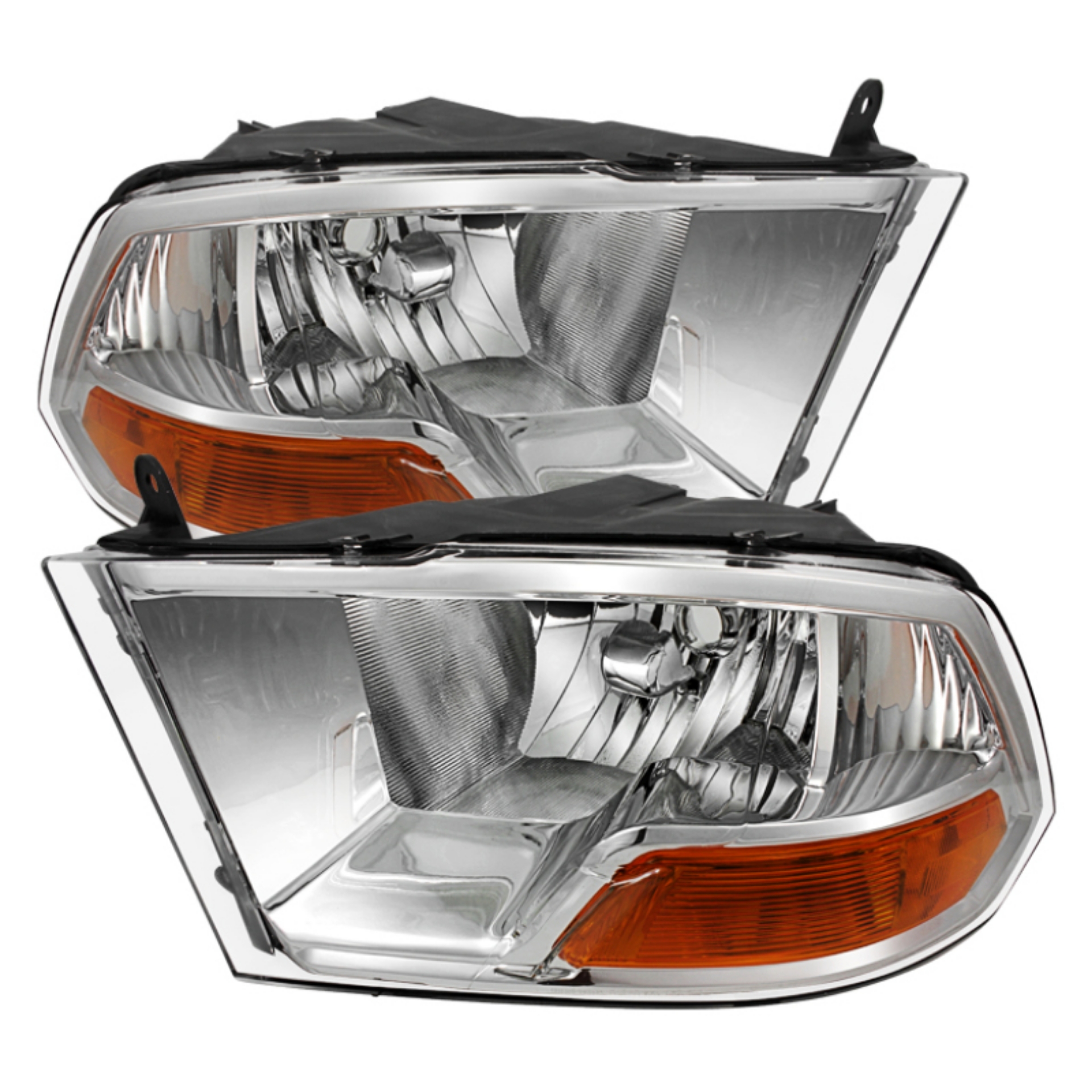 Picture of xTune Dodge Ram 1500 09-12  Non Quad Headlights  Crystal Headlights Chrome HD-JH-DR09-AM-C