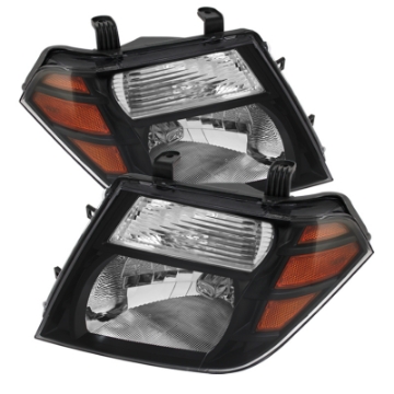 Picture of xTune Nissan Pathfinder 08-11 Amber Crystal Headlights Black HD-JH-NP08-AM-BK