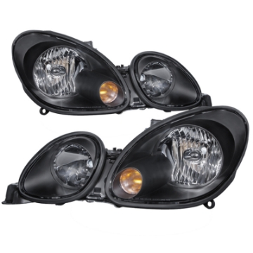 Picture of xTune Lexus GS300-GS400-GS430 98-05 Halogen Only Crystal Headlights Black HD-JH-LGS98-BK