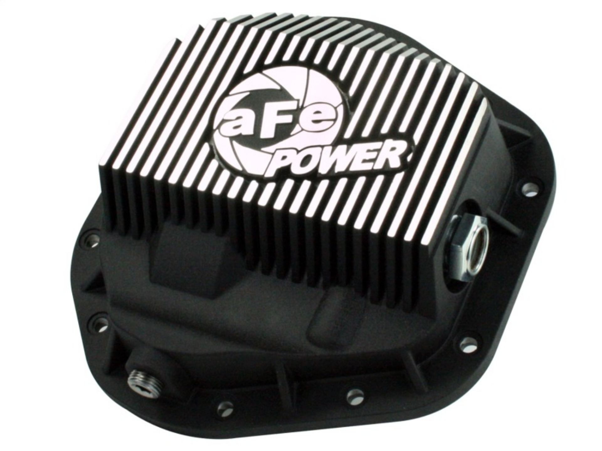 Picture of aFe Power Front Differential Cover 5-94-12 Ford Diesel Trucks V8 7-3-6-0-6-4-6-7L td Machined Fins
