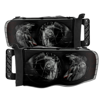 Picture of xTune Dodge Ram 1500 02-05 Amber Crystal Headlights HD-JH-DR02-AM-BSM