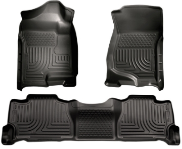 Picture of Husky Liners 07-13 GM Escalade-Suburban-Yukon WeatherBeater Black Front & 2nd Seat Floor Liners